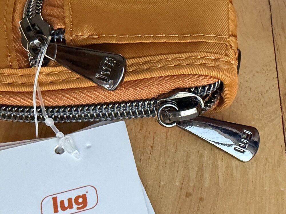 Lug Mini Handspring RFID Wallet Orange Travel Small Credit Card Money - Picture 7 of 13